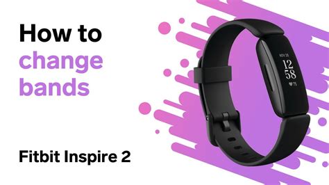 changing watch band on fitbit inspire